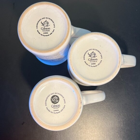 Set of 3 Gibson PEACE, HOPE & JOY Ceramic Mugs ~ Inspirational ~ Advent Words - Picture 12 of 12